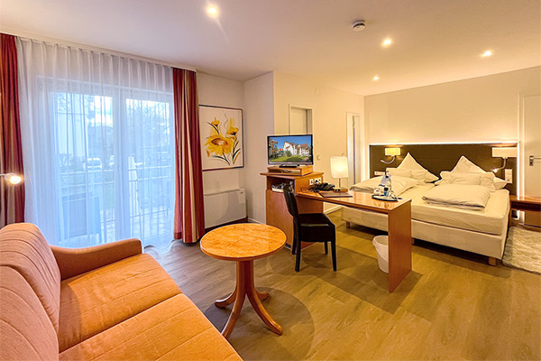 First Class Doppelzimmer mit Balkon